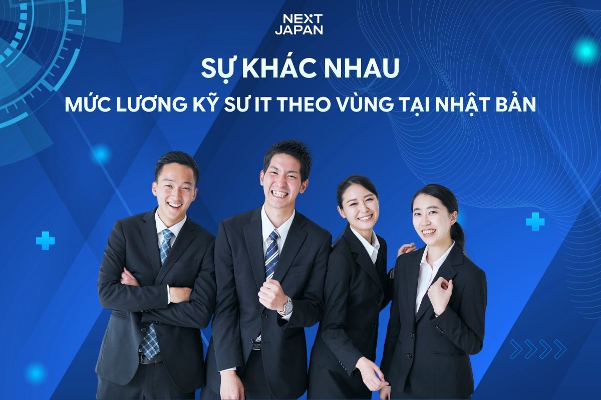Mức lương kỹ sư IT theo vùng tại Nhật Bản